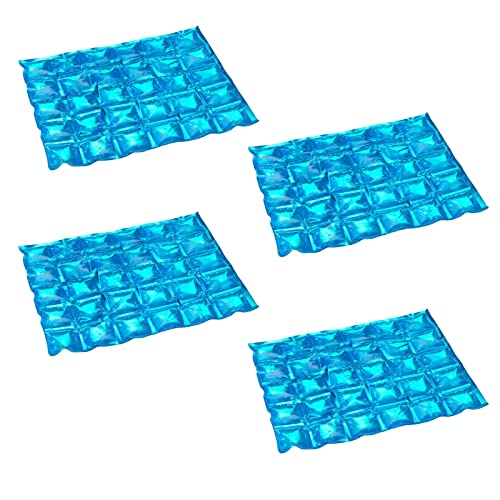 HAC24 4X Flexible Kühlmatte 29 x 24 cm Wiederverwendbar Kühlakku Kühlpad Kühlkissen Flaschenkühler Kühlkompresse