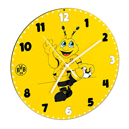 Borussia Dortmund BVB-Kinder-Wanduhr EMMA, 30cm