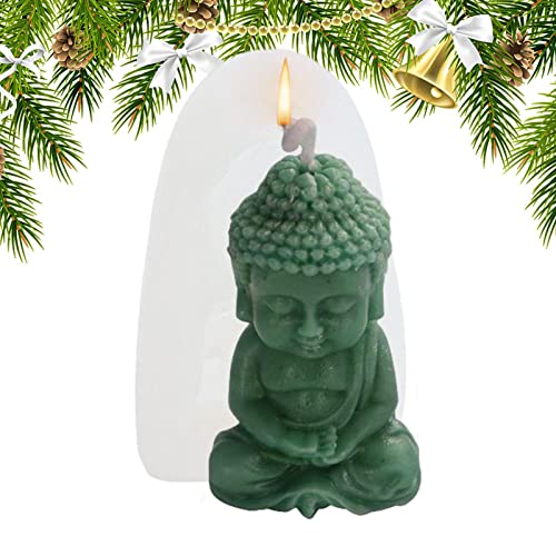 Buddha-Silikon-Kerzenform | Wachskerzenformen für Kerzenherstellung, DIY-Zubehör, Bastelformen für Betonstatueenherstellung, Ton, Aromaherstellung für Tischregal, Schreibtischdekoration