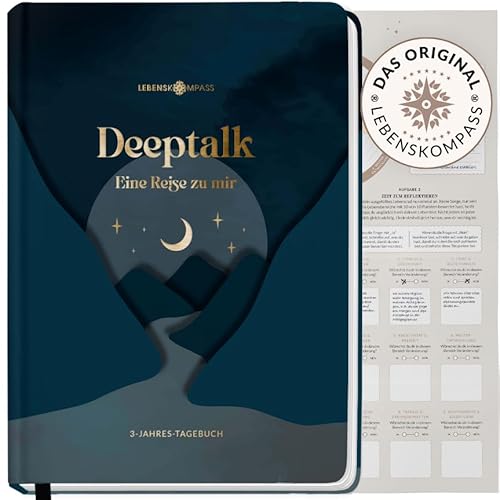 Lebenskompass 3 Jahres Tagebuch für Erwachsene - Deeptalk Eine Reise zu mir Selbst "CANYON" One line a day - für Erinnerungen, Reflexion und Achtsamkeit - DIN A5 Hardcover