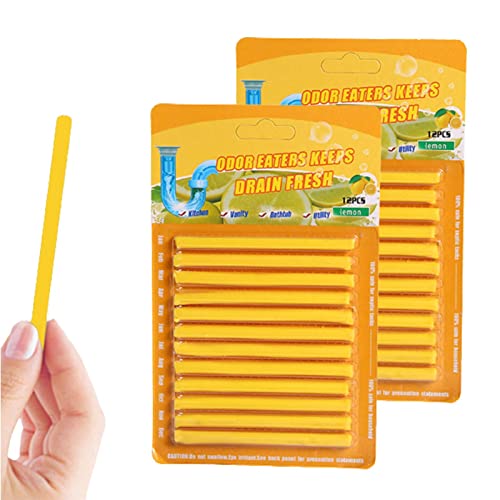 Drain Cleaner Sticks, 24 Stück Abflussreiniger Sticks, Stoppe Stinkende & Verstopfte Abflüsse, Rohrreiniger/Abflussreiniger Für Spülbecken, Drainsticks Für Die Rohrreinigung