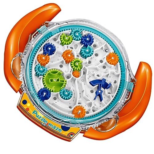 JRD&BS WINL Die ultimative Puzzle-Spiel-Herausforderung für Kinder 3D Denksport-Puzzle Labyrinth fördert räumliches Denken, Logik und Vorstellungskraft 8-15 Jahre alte Kinderspielzeug,（Orange