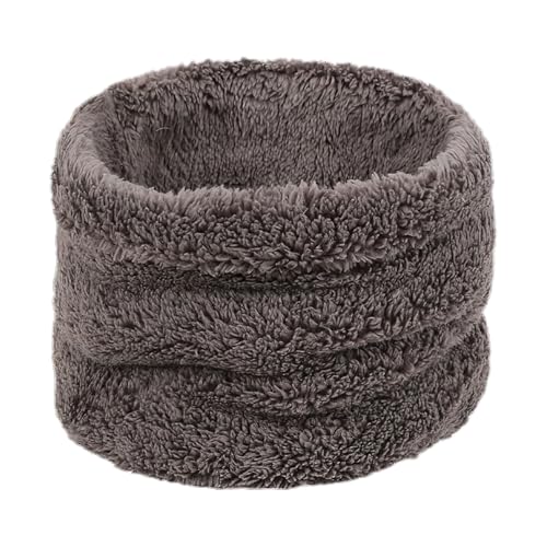 Falafoty Winter Baby Mädchen Jungen Schlauchschal Kinder Warmer Dicker Fleece Flauschig Schal, Winter Halswärmer Loop Schals Kinder Rund Winddicht Halstücher Für Herbst Winter Indoor Outdoor (Grau)
