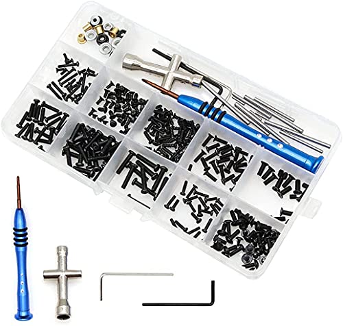 Nuofan 1/14 RC Auto Werkzeuge Kit mit Box Reparatur Werkzeug Set Schrauben Box Hardware Befestigungen für Wltoys 1/14 144001 RC Auto
