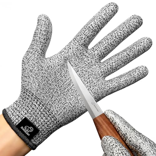 BeaverCraft Holzschnitzhandschuhe, Schneidehandschuhe, schnittfeste Handschuhe, CRG-Schnitzhandschuhe, Holzbearbeitungshandschuhe für die Lebensmittelzubereitung (CRG_L)
