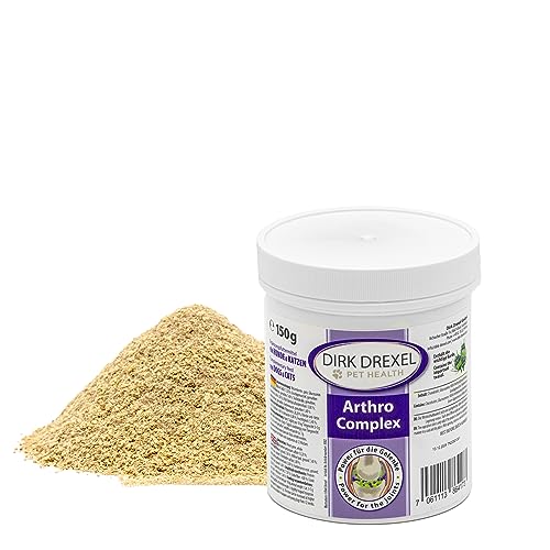 Dirk Drexel Arthro Complex Karde Gelenkpulver für Hunde & Katzen | nach Arthrose Arthritis Borreliose/Zeckenbiss | natürliche Ernährung bei Gelenkproblemen | Glucosamin | Grünlippmuschel (400, Gramm)