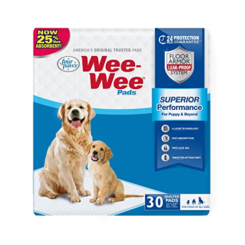 Interpet 301630 Four Paws - Wee Wee-Hygieneunterlagen, 30-er pack