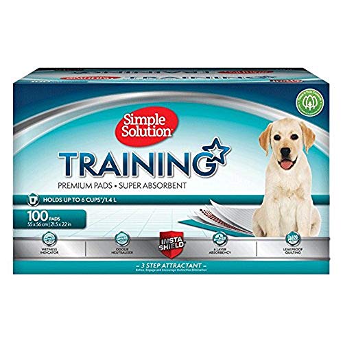 Simple Solution Absorbierende Premium Hunde- und Welpentrainingspads - Packung mit 100 Stück