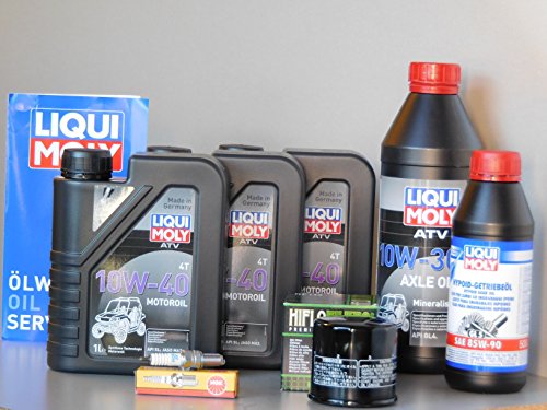 MotorFunSports Wartungs Set ATV QuadSuzuki LT-A 700 King Quad Inspektion Öl Zündkerze Ölfilter