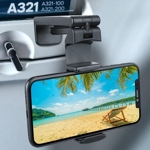 Wicked Chili 1x Universal Handyhalterung für Flugzeug, Bahn & Küche | 360° Klemmhalterung, iPhone Monitor Halterung | Reise Gadgets Handyhalter Tisch iPhone, Samsung Halter (Patentiert)