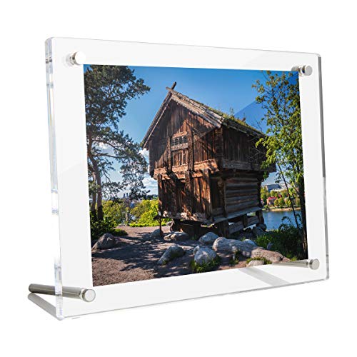 HIIMIEI Bilderrahmen A4, Acryl Doppelseitig Fotorahmen UV-Schtz zur 21 x 29,7 cm Fotos, Bilderrahmen ohne Rahmen für Familienfotos Hochzeitsfotos und Babyfotos