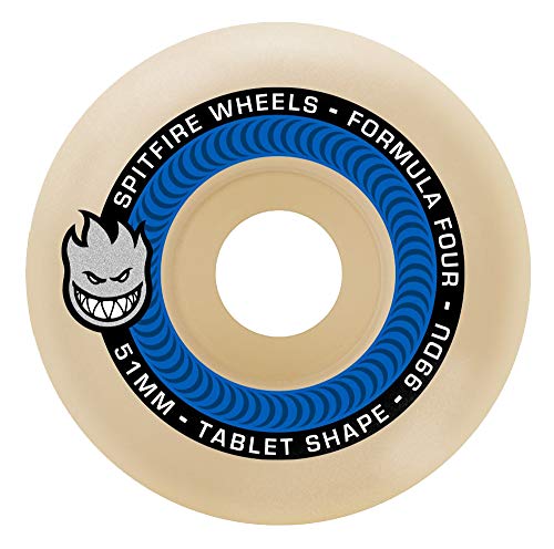 Spitfire Formula Four 99D Tablet-Skateboard-Rollen, 51 mm, 4 Stück