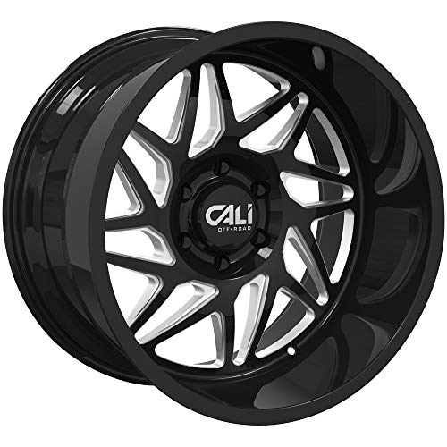 CALI OFF-ROAD Gemini 9112-2236BM Speichen 9112 schwarz glänzend gefräst 20x12 6-135-51mm 87,1mm