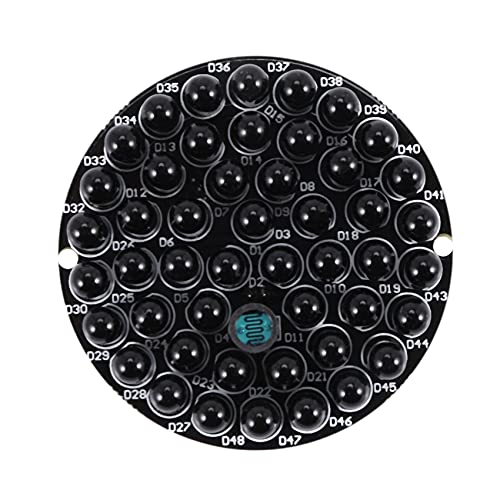 Beby IR-Infrarot-LED-Platine, 940 nm, 48 Stück, IR unsichtbar bei , keine Belichtung, Lichtplatine für IR-Beleuchtung, CCTV-Zubehör