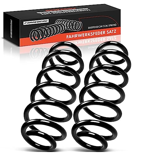 Frankberg 2x Federn Fahrwerksfeder Hinterachse Kompatibel mit Golf V 1K1 Golf VI 5K1 2.0 GTI Schrägheck 2004-2013 Replace# 1K0511115EB