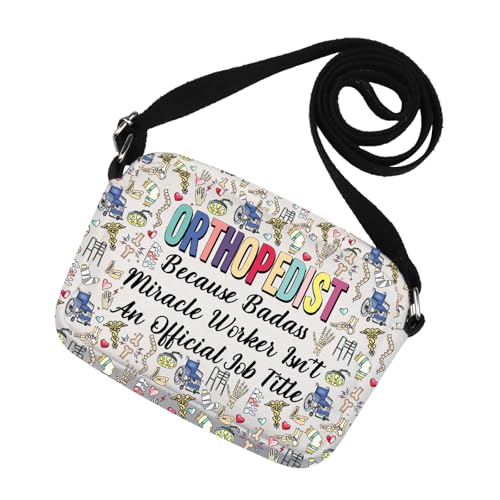 Lustige orthopädische Geschenk Ortho Crossbody Tasche für Knochendoktor Orthopädische Chirurgen Chiropraktiker, Orthopädische Tasche, Medium