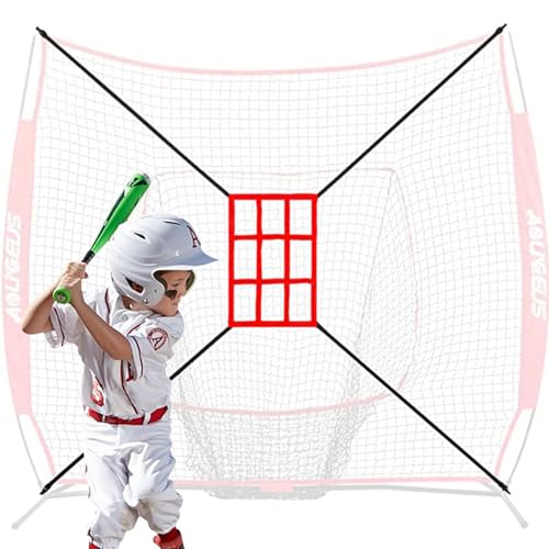 Baseball Softball Schlagen Pitching Net - Tragbares Schlag-Pitching-Batting, Trainingsnetz Baseball-Rücklaufsperre | Baseball Backstop Übungsnetz für alle Spielstärken Baseball-Übungsnetz tragbares