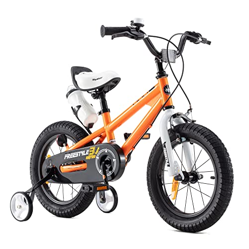 RoyalBaby Freestyle Kinderfahrräder, Orange, 12 Inch