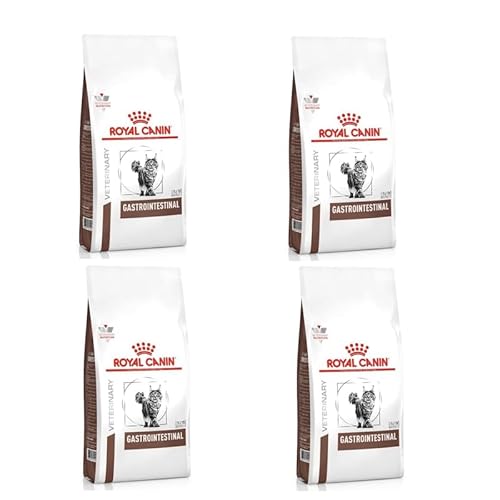 Royal Canin Veterinary Gastrointestinal | 4er Pack | 4 x 400 g | Trockenfutter für Katzen | Kann unterstützend helfen bei gastrointestinalen Erkrankungen bei Katzen | Hohe Akzeptanz