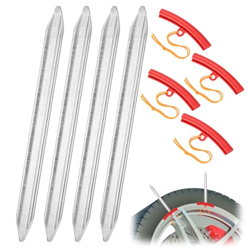 4 STK Reifenheber Reifen Montiereisen Reifenmontierhebel Werkzeug & STK 4 Felgenschutz Reifenmontage Werkzeug Set, Reifen Wechseln Werkzeug mit Felgenschützer für Motorrad Auto Fahrrad Reifenheber