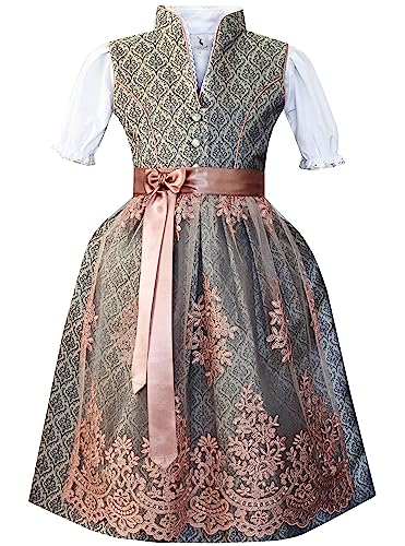 Alpenmärchen Kinderdirndl aus exklusiver Kollektion inkl. Schürze und Bluse - ALM-K970_152