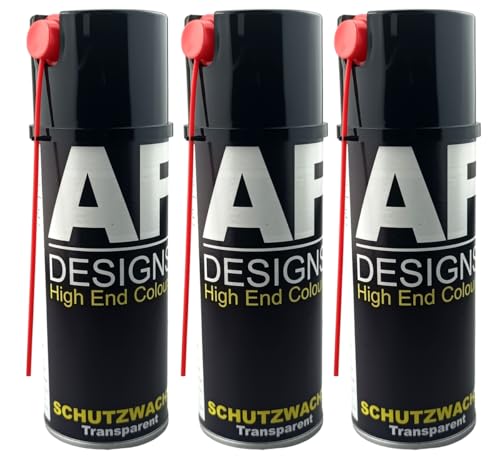 Alex Flittner Designs Schutzwachs Transparent – Premium Unterbodenschutz für Auto, Motorrad & Metallteile, 3x400 ml Spraydose – Langzeitschutz gegen Korrosion, Feuchtigkeit & Salz