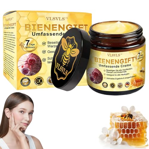 VLSVLS Bienengift Komplettcreme, Professionelle Bienengift Therapie Creme, VLSVLS Bienengift Creme, Bienengiftsalbe, Bienengiftcreme für alle Hauttypen (1 Stück）