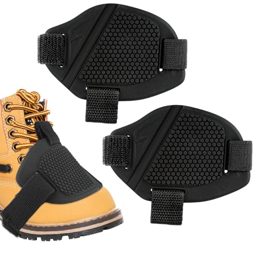 Teaaha 2 Stück Schuhschutz Motorrad, Motorrad Schaltschutz Für Schuhe Motorrad Schuhschutz Schutz Pad Motorrad Schuhabdeckung Motorrad Zubehör Für Halten Sie Ihre Schuhe Sauber Und Kratzfest