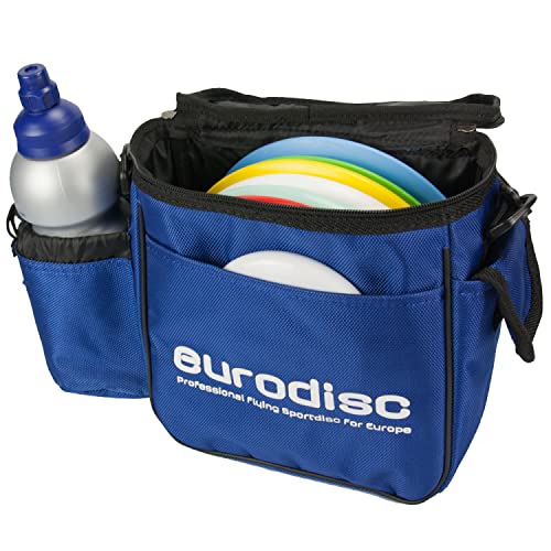 eurodisc Frisbee Disc Golf Starter Sporttasche EASYBAG | Platz für bis zu 7 Scheiben | Flaschenhalter | Wasserabweisendes Material