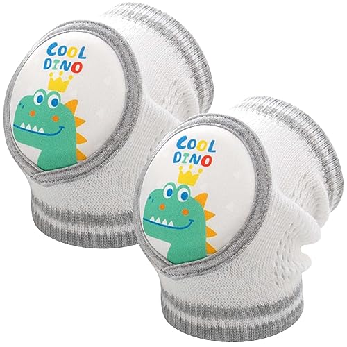 Baby Knieschoner Baumwolle Netz Krabbelknieschoner Kinder Knieschützer Knie Ellenbogen Pads kriechen Sicherheit Schutz Kleinkinder Mädchen und Jungen für 0-4 Jahre (Dinosaurier)