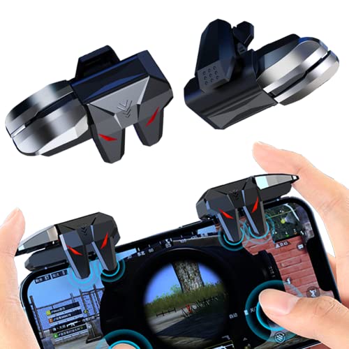 Ozkak Mobile Controller Handy 4 Triggers Joystick Gaming Gadgets L1R1 L2R2 Auslöser für PUBG COD Kompatibel mit iPhone Smartphone Android iOS