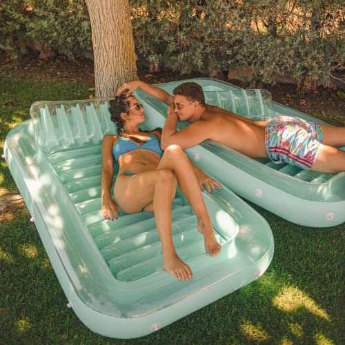 Float Joy Tanning Pool Luftmatratze Pool Groß Luftmatratze Wasser Erwachsene Aufblasbare Badeinsel Schwimminsel Pool Spielzeug Wassermatratze