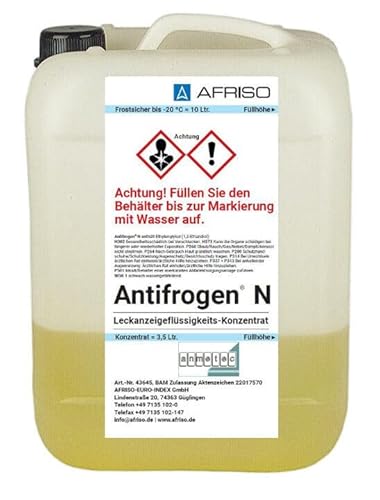 Afriso Antifrogen N Leckanzeigeflüssigkeit Konzentrat im 10 l Kanister LAG 13/14, Leckflüssigkeit, Tank, Öl