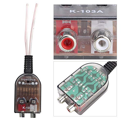 Kfz-Katalysatoren, Abgasemissionen, Autostereo, Einstellbarer Lautsprecher, Hoch Bis Niedrig, Cinch-Leitung für O-Impedanzwandler, LED-Angel-Eyes-Impedanzwandler