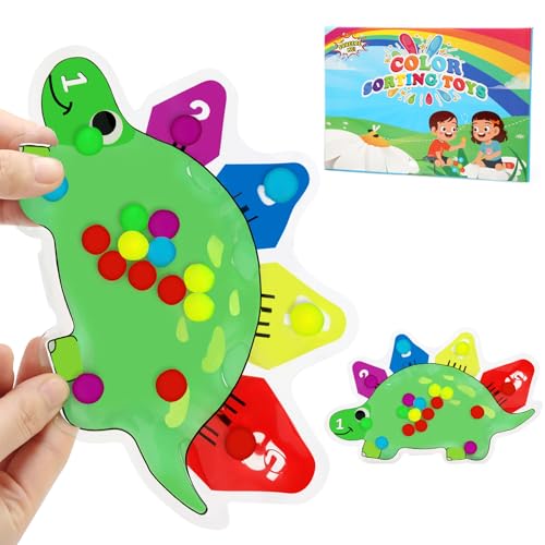 JoyLife Montessori Sensorisches Spielzeug ab 3+ Jahre , Farbsortierspielzeug, Anti Stress Spielzeug Autismus Squeeze Babyspielzeug, Gelgefüllte Spielzeuge für Kinder, Squeezable Fidget Spiel für ADHS