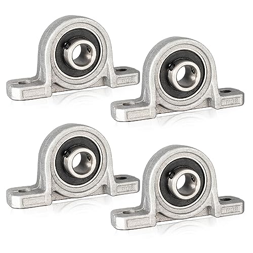 4 Stück Stehlager 8mm Innendurchmesser, Lager Gehäuse, Lagerbock mit Kugellager, Gehäuselager