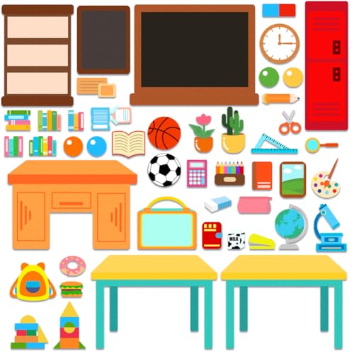 BEUNITONE 48 Stück Filz Geschichtentafeln Für Die Schule Vorschulklassenzimmer Großes Filz Geschichtenstück Set Flanelltafel Geschichten Für Vorschulaktivitäten Filz Geschichtentafel Für Die Wand