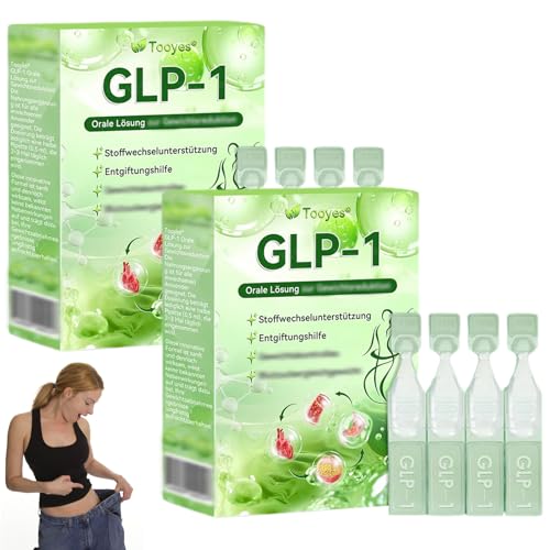 Tooyes GLP-1 Orale Lösung, Professional glp-1 orale flüssigkeit, Tooyes GLP-1 Tropfen, Natürliche GLP1 Supplement Tropfen, für Frauen & Männer (2 Stück)