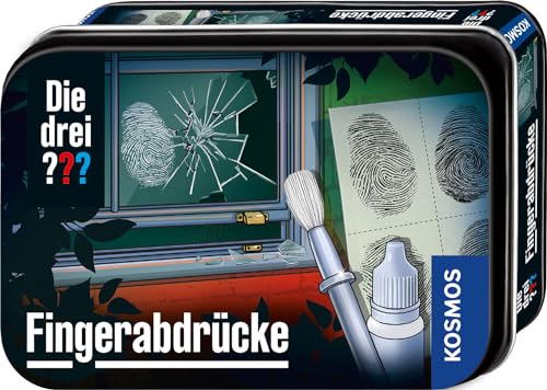 Die drei ??? Fingerabdrücke von KOSMOS, 632335, Detektiv Gadget, spannendes Detektiv-Spielzeug Set für Kinder ab 8 Jahre, Geschenk für Geburtstag, Mitbringsel, Schwarz