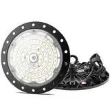 Royana 300W UFO LED Werkstattlampe, 6500K Kaltweiß UFO LED Strahler LED Hallenstrahler, 30000LM Hohe Helligkeit LED Industrielampe LED High Bay Licht für Werkstätten, Fabrikhallen, Hallenstadion