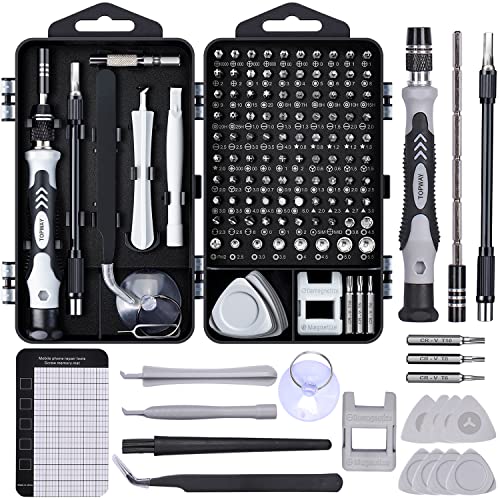 Feinmechaniker Werkzeug Set Mini Schraubenzieher: 122 in 1 Handy Reparatur Werkzeug Set mit 101 Bits für PC Computer Laptop Tablet PS5 Xbox Spielzeug Uhren Kamera Brillen
