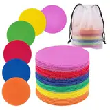30 Stück Teppich-Punkte Marker für Klassenzimmer, Teppich Markierung Floor Teppich-Marker für Grundschule Kindergarten Klassenzimmer Sporttraining Aktivitäten Spiele