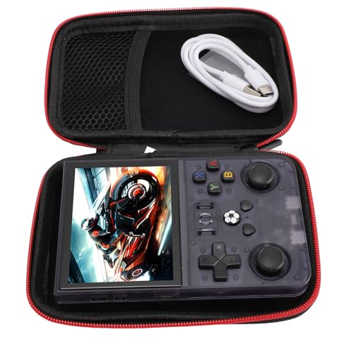 ZDETGU Handheld -Spielekonsole 4000MAH Retro Game Console für -System 3.5 -Zoll -IPS -Bildschirm Tragbare Taschenspielkonsole für Heimreise (128GB)
