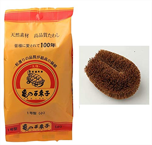 Tawashi Japanische Scrubbing kleine 1er Pack Originalverpackung Gemüse Scrub Pinse Für größere Ansicht Maus über das Bild ziehen KAMENOKO