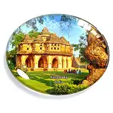Karnataka Indien Magnet Kühlschrank Gefrierschrank Magnet Aufkleber Souvenir Dekorationen Oval Kristall Magnet Küche Whiteboard