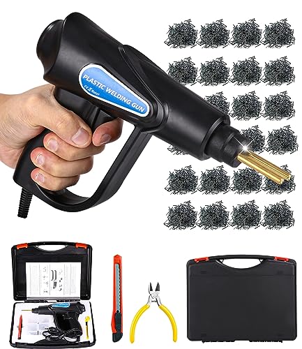 70W kunststoff Schweißen mit 600PCS Klammern, Auto Stoßstange Reparaturset, kunststoff Schweißen Maschine, Hot Hefter Schweißer Reparatur Set für Auto Stoßstange Reparatur, Auto Reparatur Set