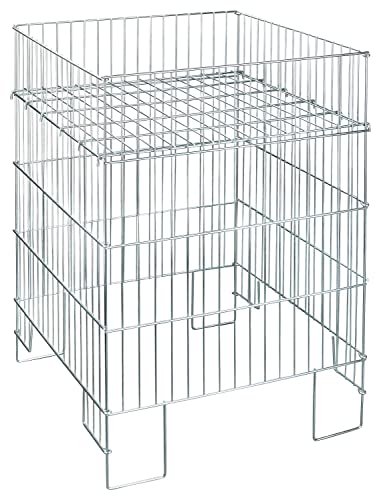 Vitaerc Aktionskorb 55x55x80 cm, faltbar, höhenverstellbar, Metall, Rechteckig, für Aktionen, Verkauf, Präsentation, Lagerung