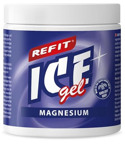 REFIT® Ice Gel Magnesium 230 ml – Extra Kühlgel – Kühlende Kombination aus Magnesium, Menthol & Kampfer für beanspruchte Körperpartien – Massagepflege nach Sport, Arbeit oder einem aktiven Tag