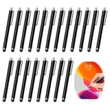 FINELYCR 20 Stück Eingabestifte, Handystifte Handytouchstifte Klein, 11 cm Smartphone Stift, Schwarz Tablet Pen, Fließend Schreiben, Klein und Leicht, für Tablets, Mobiltelefone