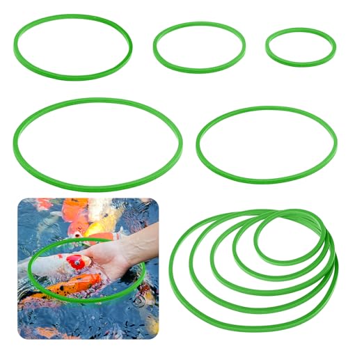 Nogeqi 5 Stück Futterring Aquarium, Schwimmpflanzen Aquarium Futterring, Wasserlinsen Aquarium Wasserpflanzen Fester Ring Teich Schwimmende Pflanzenringe für Aquarien
